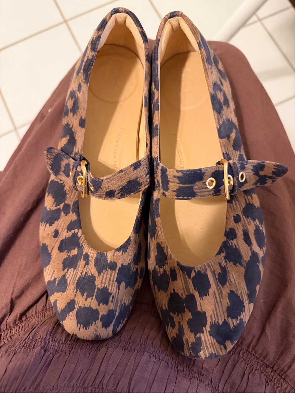 Fitflop Leopard Print Mary Jane Flats animal print